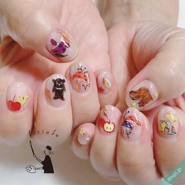 小粒nailが投稿したネイルデザイン [photoid:I0105242] via Itnail Design (740914)