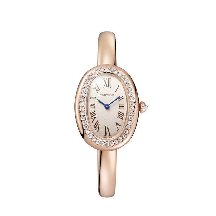 「ベニュワール」 ウォッチ クォーツ、PG、DIA ケース _31.4mm x 23.1mm ¥3,920,400（2024年11月発売予定）／CARTIER