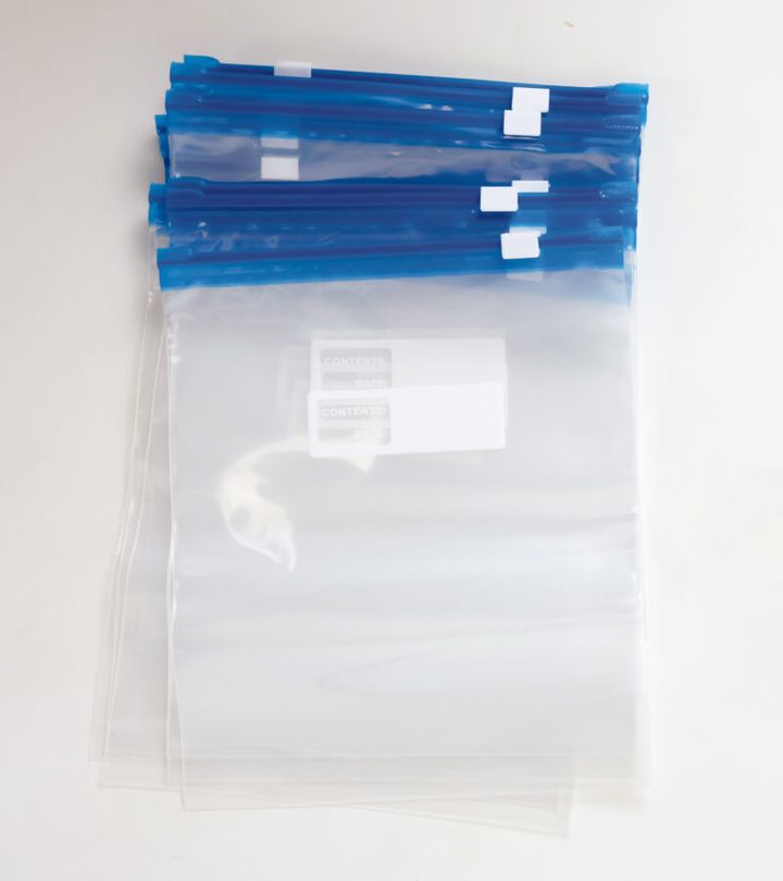 スライダー付フリーザーバッグ M （15枚、20.8×17.8）￥110／Seria 