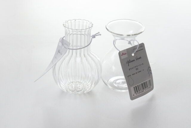 ダイソー ガラスフラワーベース