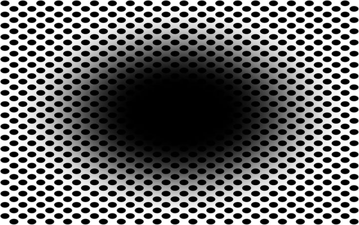 「膨張する穴」の錯視