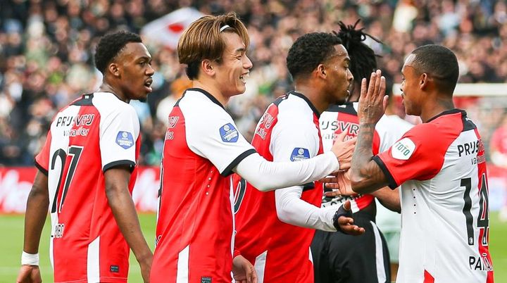 日本代表FW上田綺世、フェイエでゴール！妻・由布菜月さんも「やったー！！」