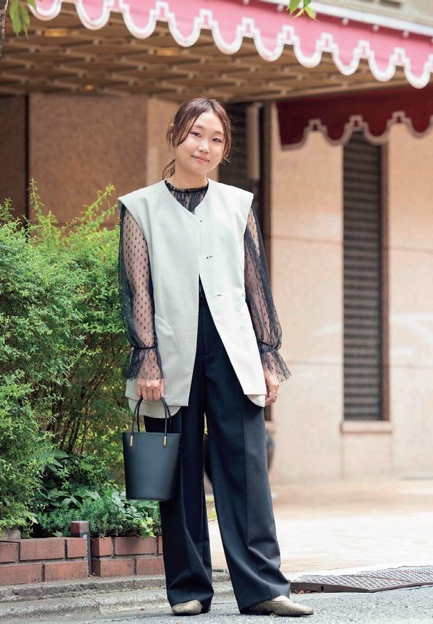 ベイクルーズ 田井美也子さんのパンツコーデ