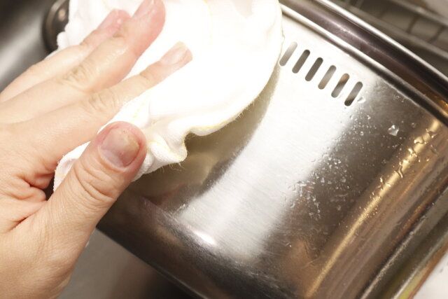 スタンダードプロダクツ かや織りふきん（黄） 拭き取り