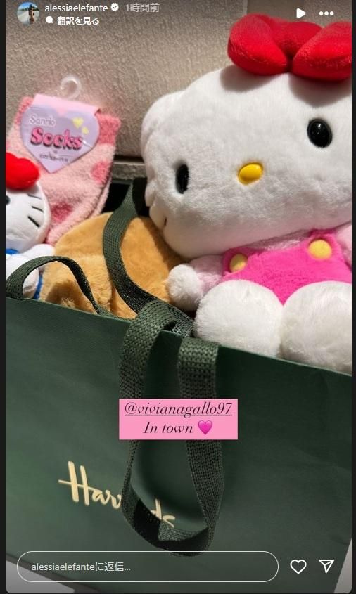 日本が誇る世界のハローキティ！PSGドンナルンマの妻、出産祝いにサンリオグッズ