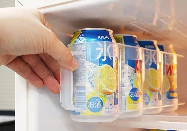 ダイソーの缶ストッカーの使用例