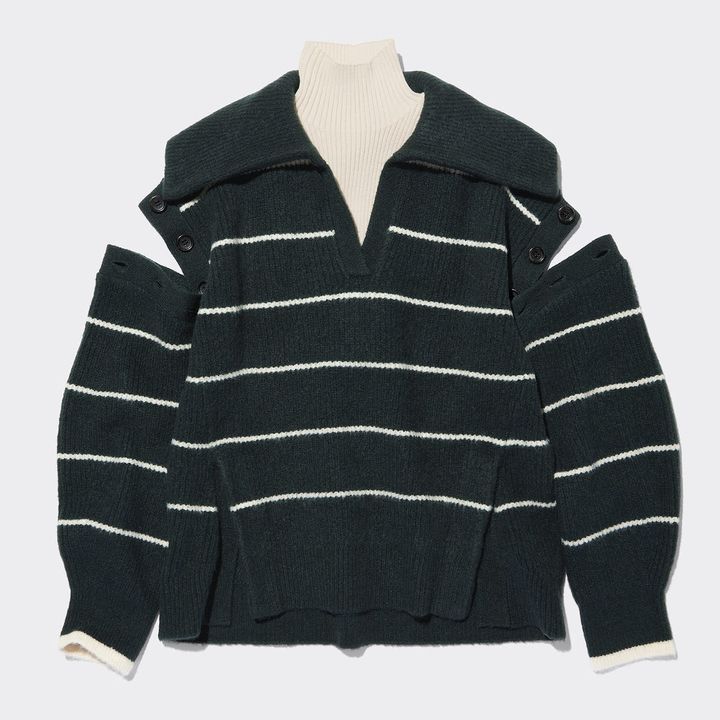 ボーダーセーラーカラーセーター ¥4,990