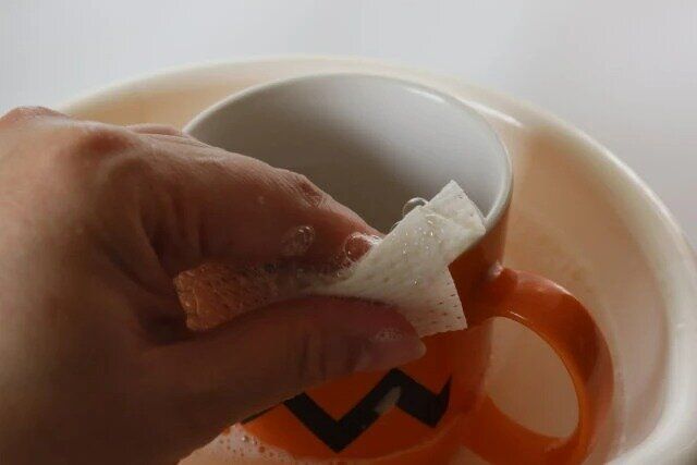 ダイソーのミラクルキッチンワイプスの使用例