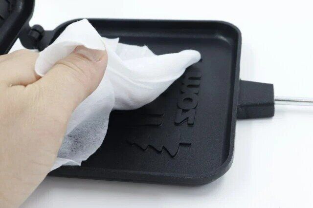 ダイソーのアウトドア用除菌ウエットシートの使用例