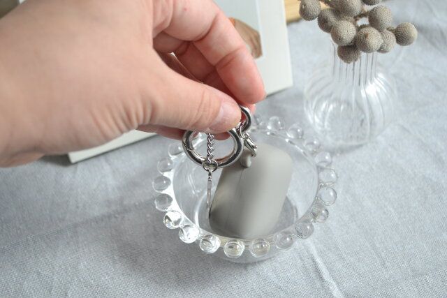 ダイソー ガラスボウル（ドット、約10cm） 使用例