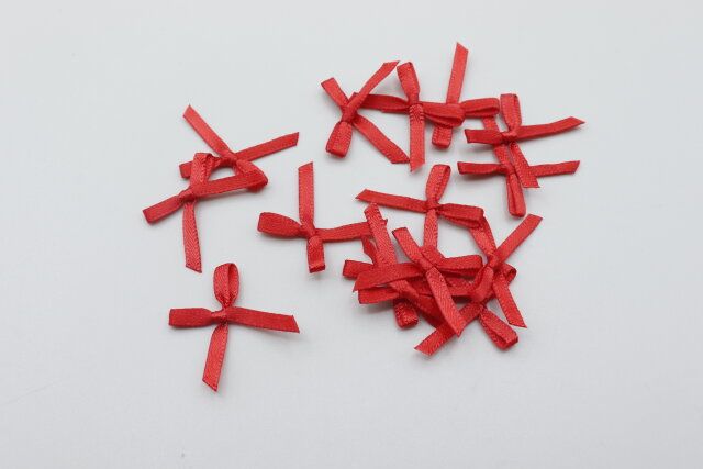 セリアのキュートなLJP リボンパーツ 15P サテン SS 推し色