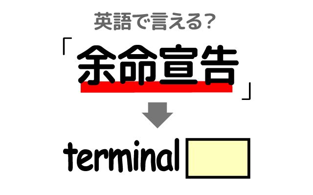 英語で【余命宣告】は何て言う？「余命宣告を下した」などの英語もご紹介