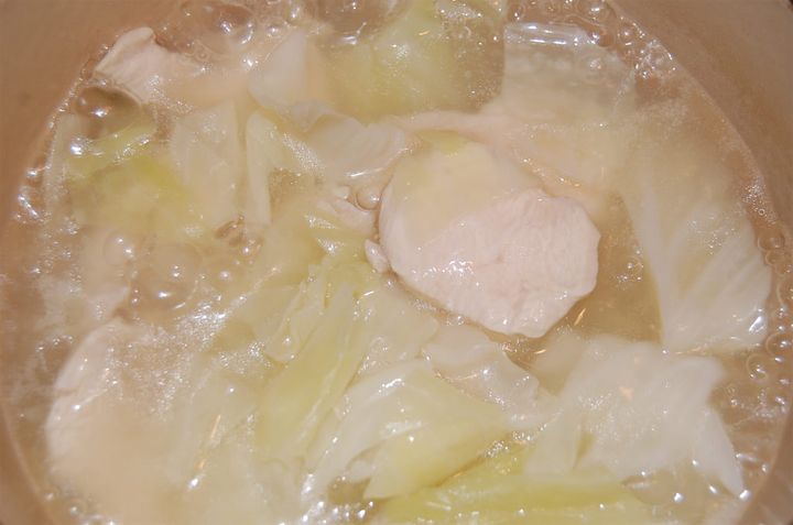 キャベツと鶏肉