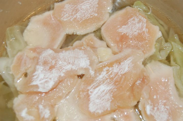 キャベツと鶏肉