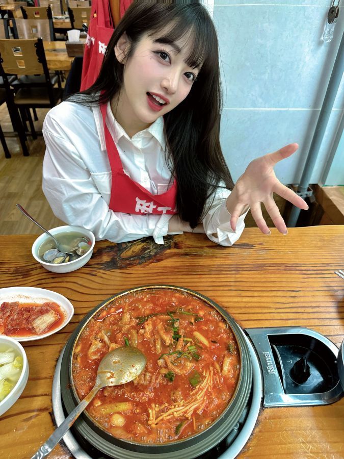 桜木心菜さんの韓国旅行の様子