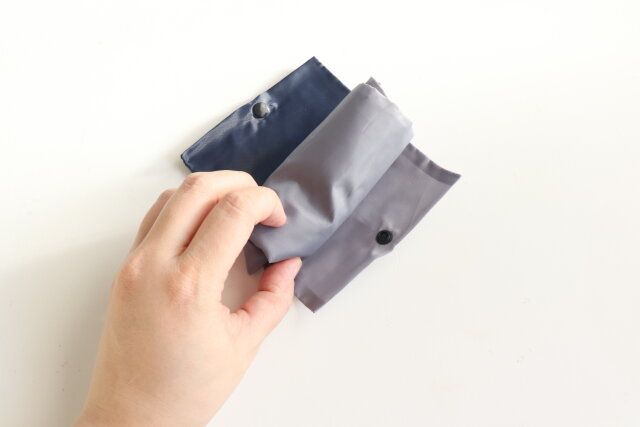 ダイソー エコバッグ（スナップ収納、LOGO） 収納方法