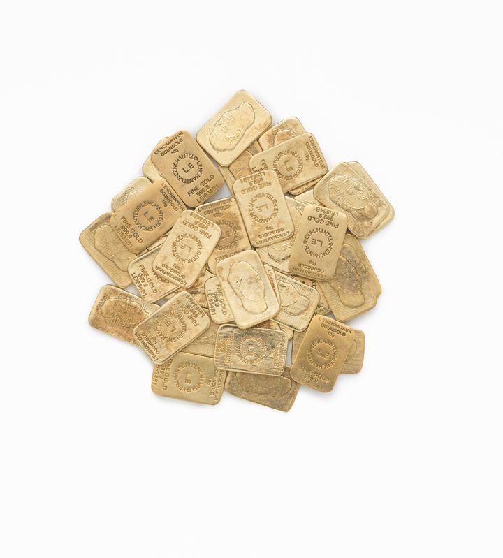 “L’E Goldwill” bullion, Dynasty and Soull Ogun (American, born 1984) for L’Enchanteur<br /> (American, founded 2017), 2023; Courtesy<br /> L’Enchanteur.<br /> Photo © The Metropolitan Museum of Art