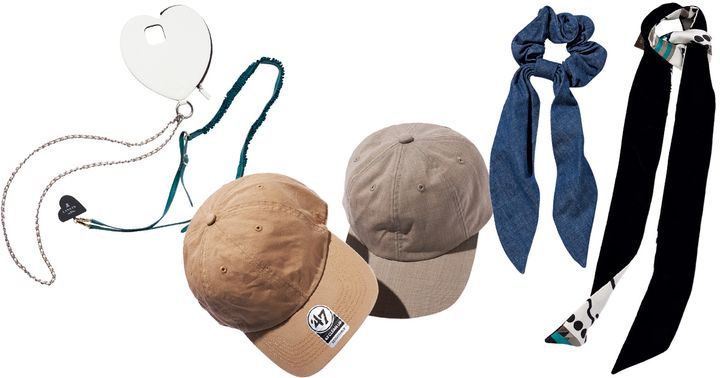 運動会気分を盛り上げる甘口なスマホショルダーとヘアアクセとキャップ