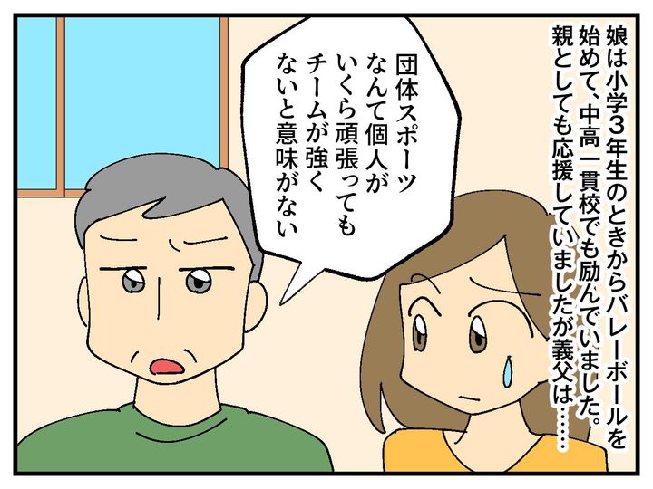 画像1: 団体スポーツを否定する義父