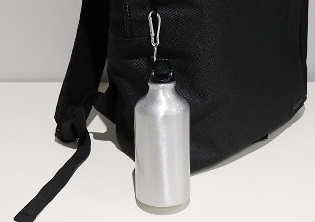 ダイソー アルミボトル（カラビナ付、550mL） 使用例