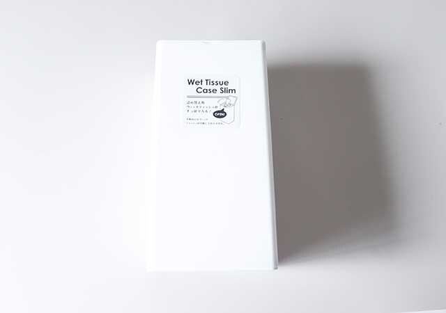 セリアのウェットティッシュケース 縦型スリムのパッケージ