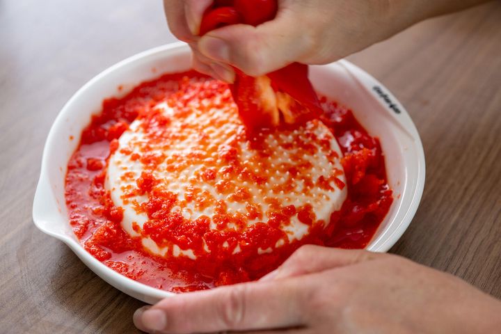 パプリカをすりおろす