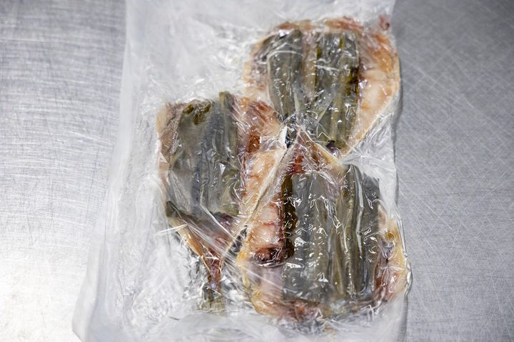 脱水シートで包む