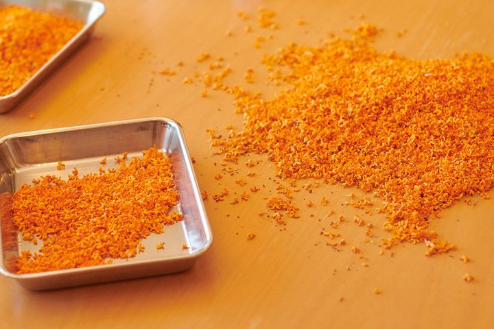 花弁を取り分ける