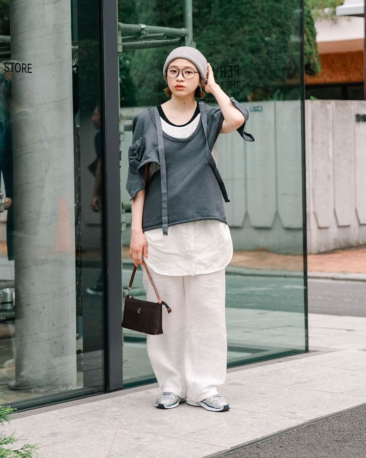 秋トップスと相性のいい“ルーズボトム”スタイル5選。柄やシルエットにこだわりが光る【TOKYO SNAP】