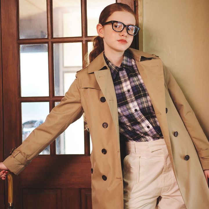 チェック柄シャツ＆トレンチコートのトラッドスタイルにワークテイストをトッピング【マイスタンダードブック】