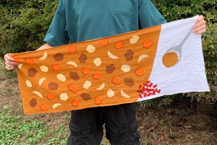 カレーライス手ぬぐい