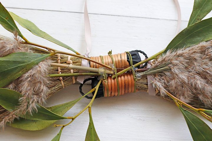 ハロウィンの横長スワッグ