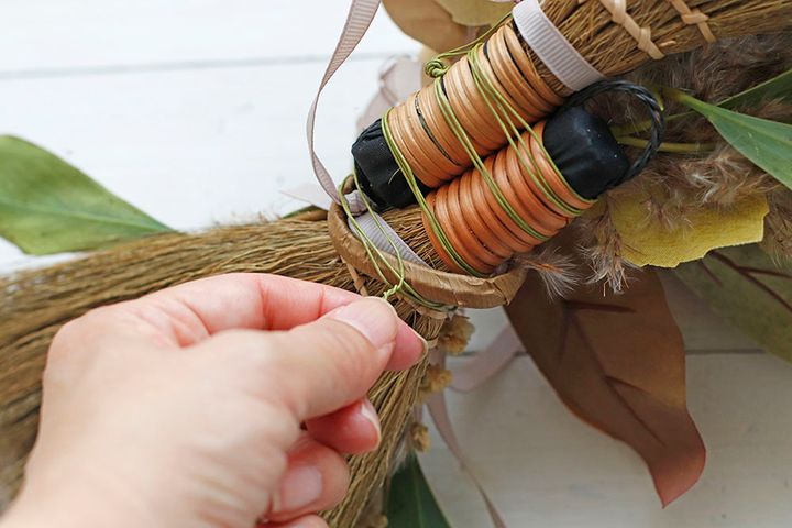 ハロウィンの横長スワッグ