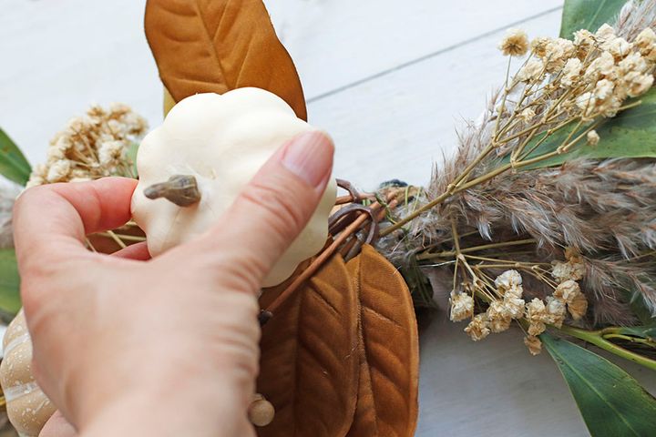 ハロウィンの横長スワッグ