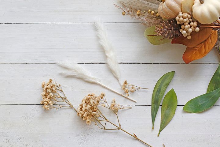 ハロウィンの横長スワッグ