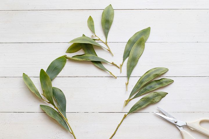 ハロウィンの横長スワッグ