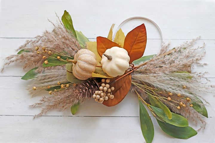 ハロウィンの横長スワッグ