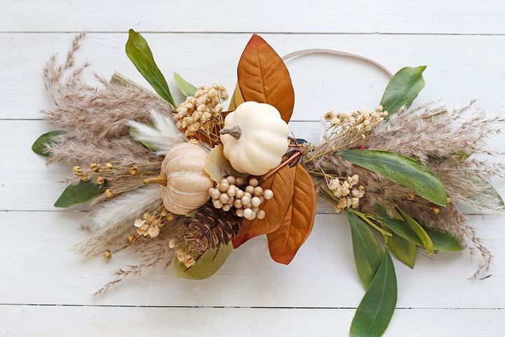 ハロウィンの横長スワッグ