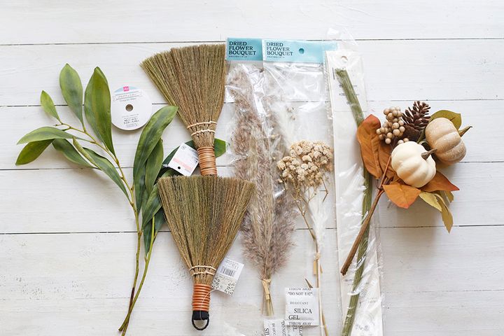 ハロウィンの横長スワッグ