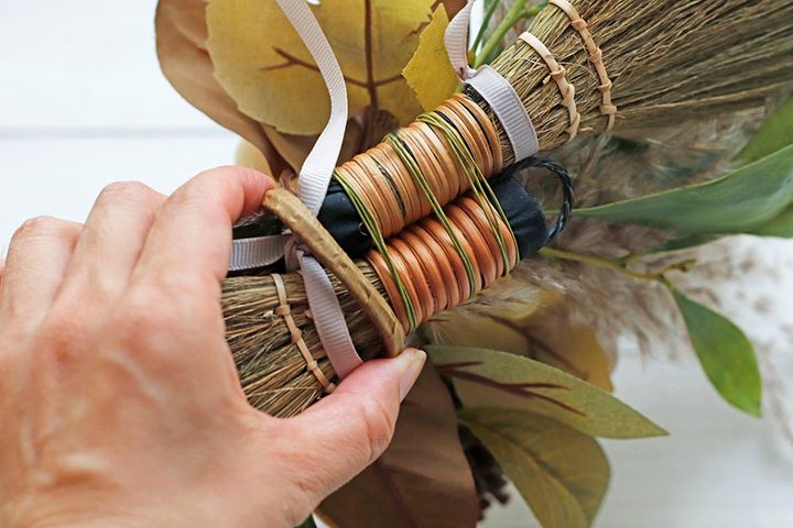 ハロウィンの横長スワッグ