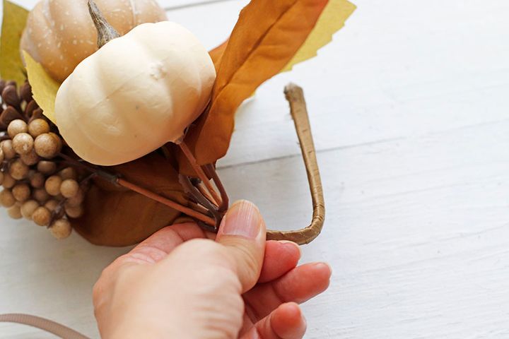 ハロウィンの横長スワッグ