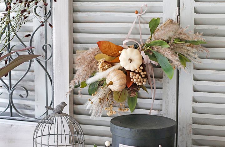 ハロウィンの横長スワッグ