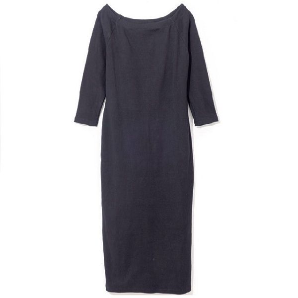 ユアーズのオフショルダーワンピース ネイビー