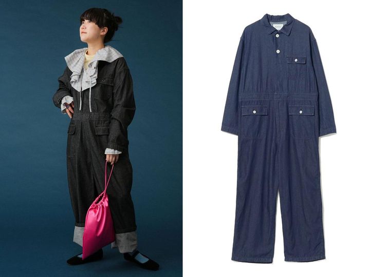 画像: 「デニム ミリタリー オールインワン」￥21,780 出典：ビームス ボーイ