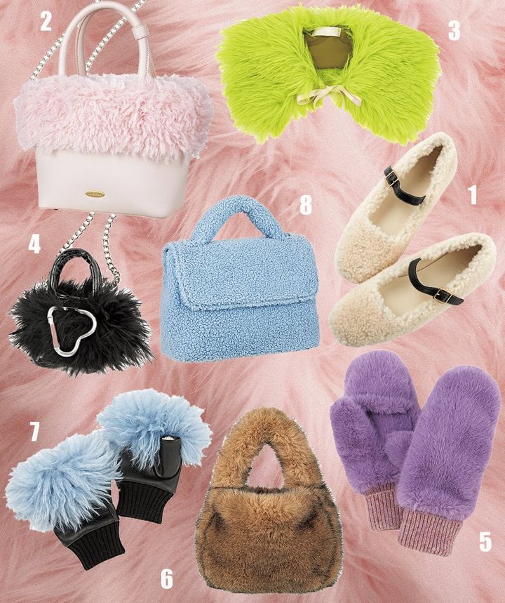 バッグ、ミトン、パンプス