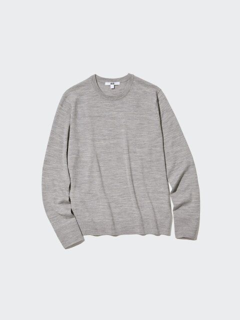 ユニクロのメリノクルーネックセーター