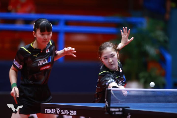 張本美和、木原美悠（C）WTT