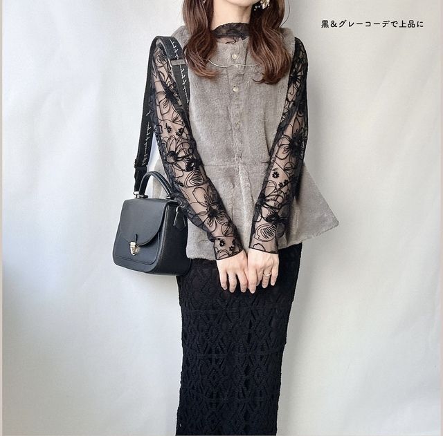 しまむらファーぺプラムベスト3