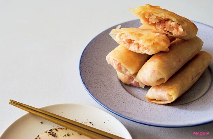 長谷川あかり 乾物 レシピ 切干大根とアミえびの春巻き