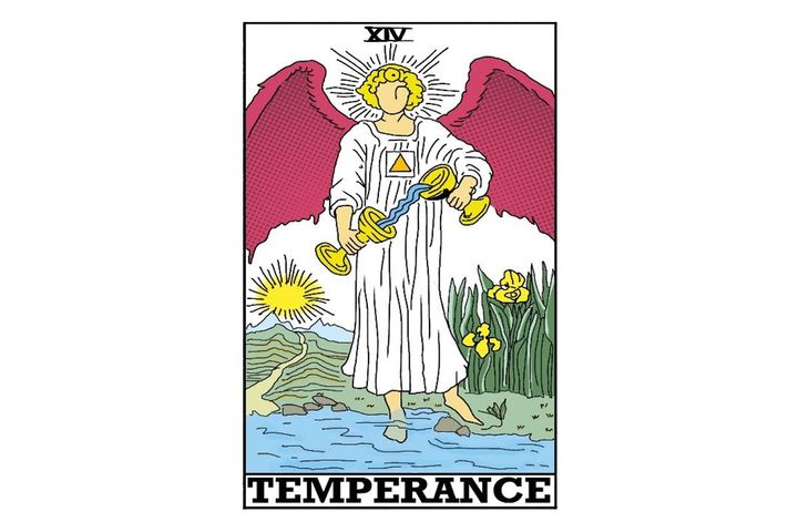 《今週のカード》No.14「節制」※カードは筆者作成